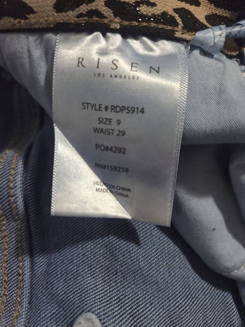 High-Rise Blue Flare Jeans - Classic Women's Wide Leg - Picture 7 of 7